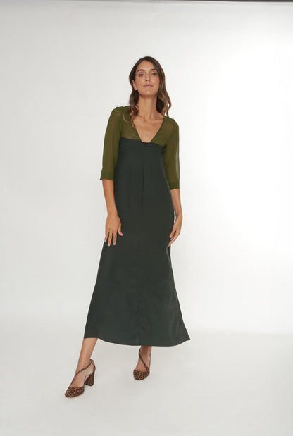 Mina Dress Green Dresses Atelier Aletheia 