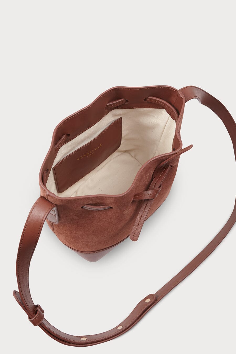 Mini Telma Cognac Suede Mini bags Carnevale Madrid 