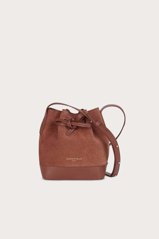 Mini Telma Cognac Suede Mini bags Carnevale Madrid 