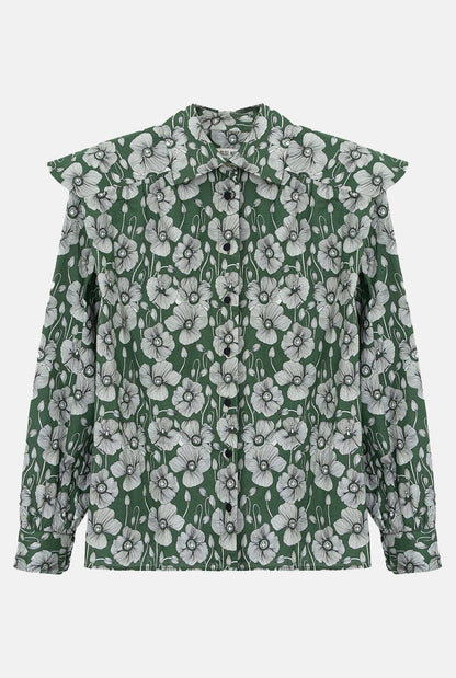 Miru Flowers Green Shirts & blouses Julise Magon 