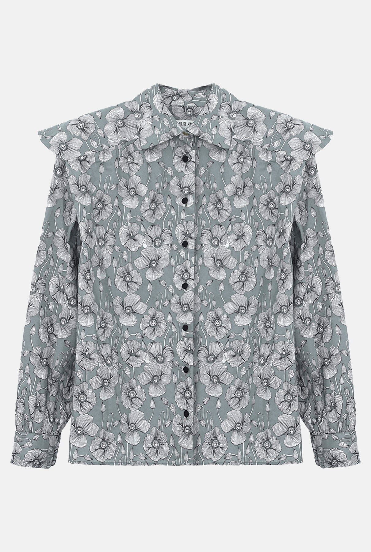 Miru Flowers Grey Shirts & blouses Julise Magon 