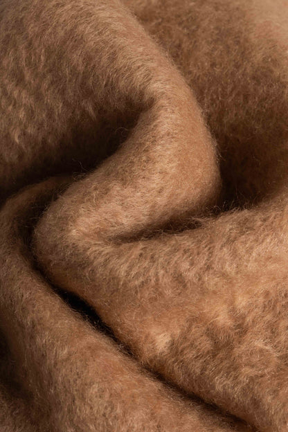 Mocha Mohair Blanket Accessories ELEVAA 