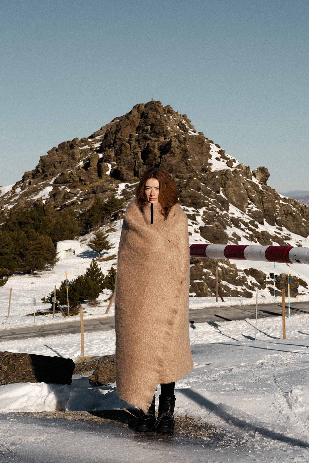 Mocha Mohair Blanket Accessories ELEVAA 