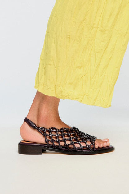MOGAN BERENJENA Flat sandals Naguisa 
