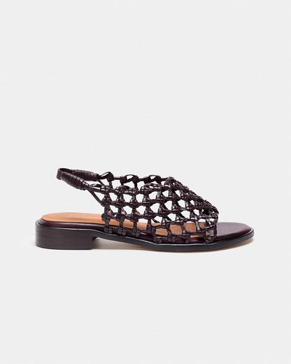 MOGAN BERENJENA Flat sandals Naguisa 