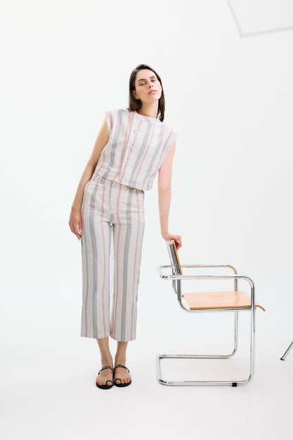 Mono Giardino Rayas Rojas y Azul Jumpsuits IPA BRAND 