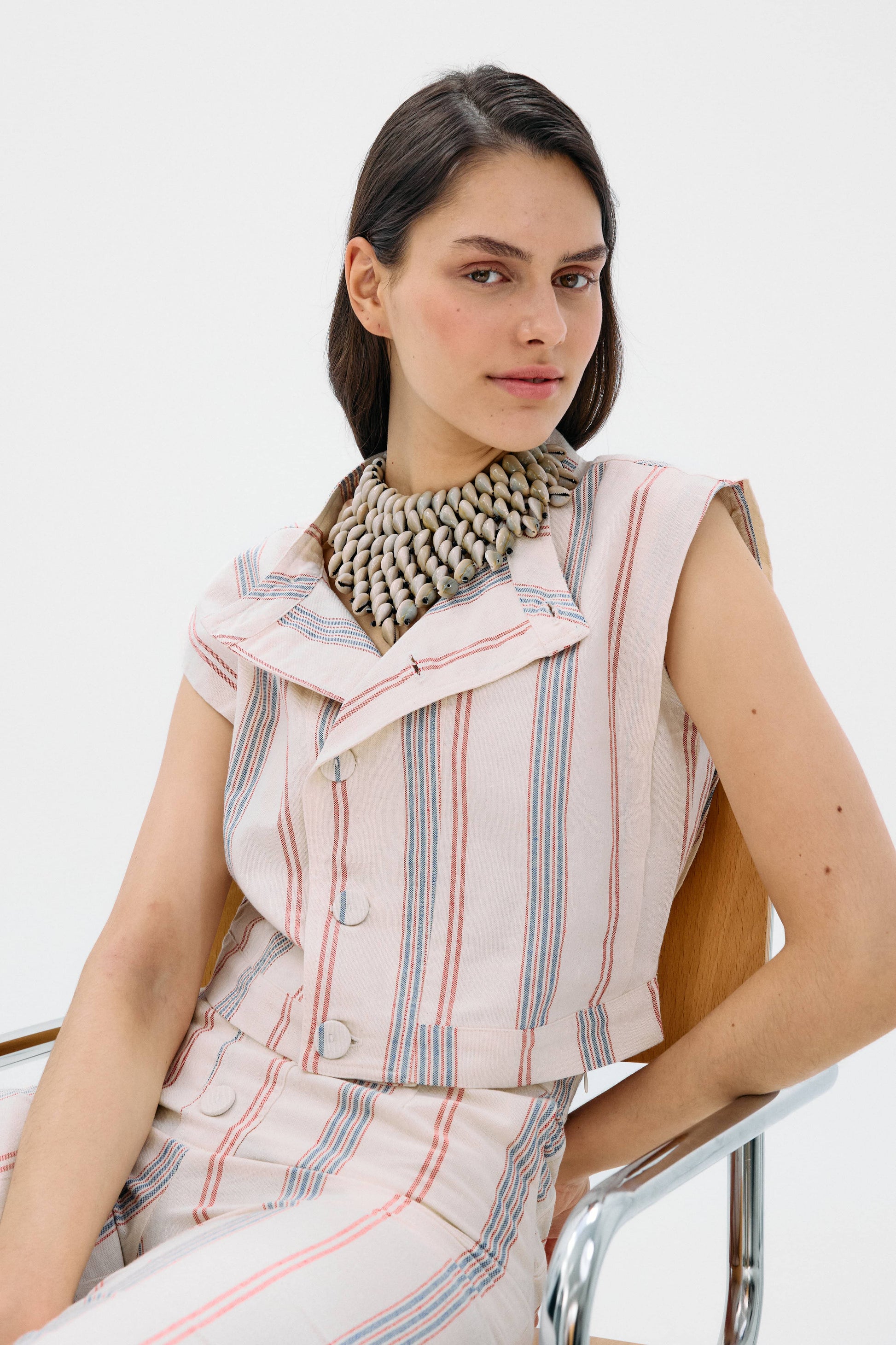 Mono Giardino Rayas Rojas y Azul Jumpsuits IPA BRAND 