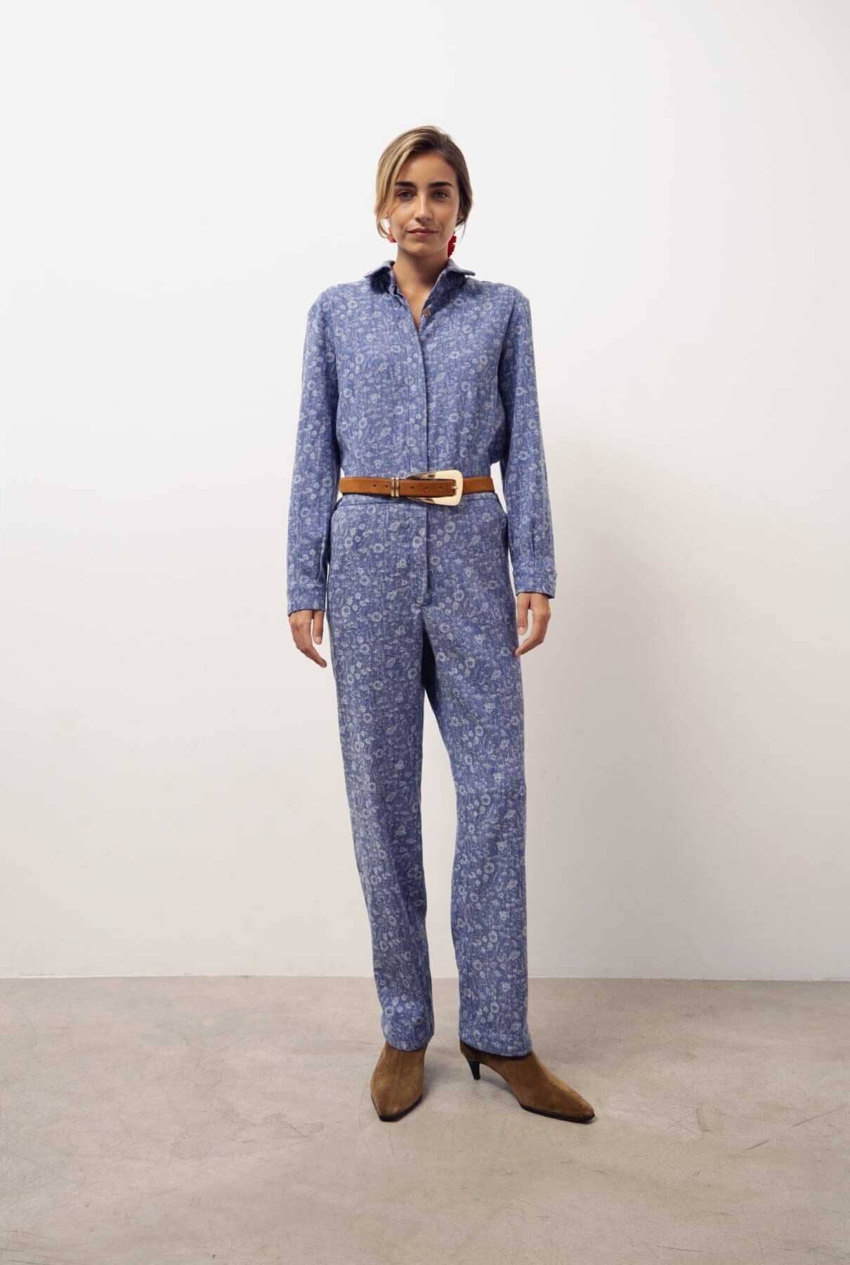 mono juana denim flores Jumpsuits Julise Magon 