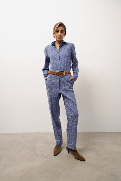 Mono Juana denim flores Monos Julise Magon 