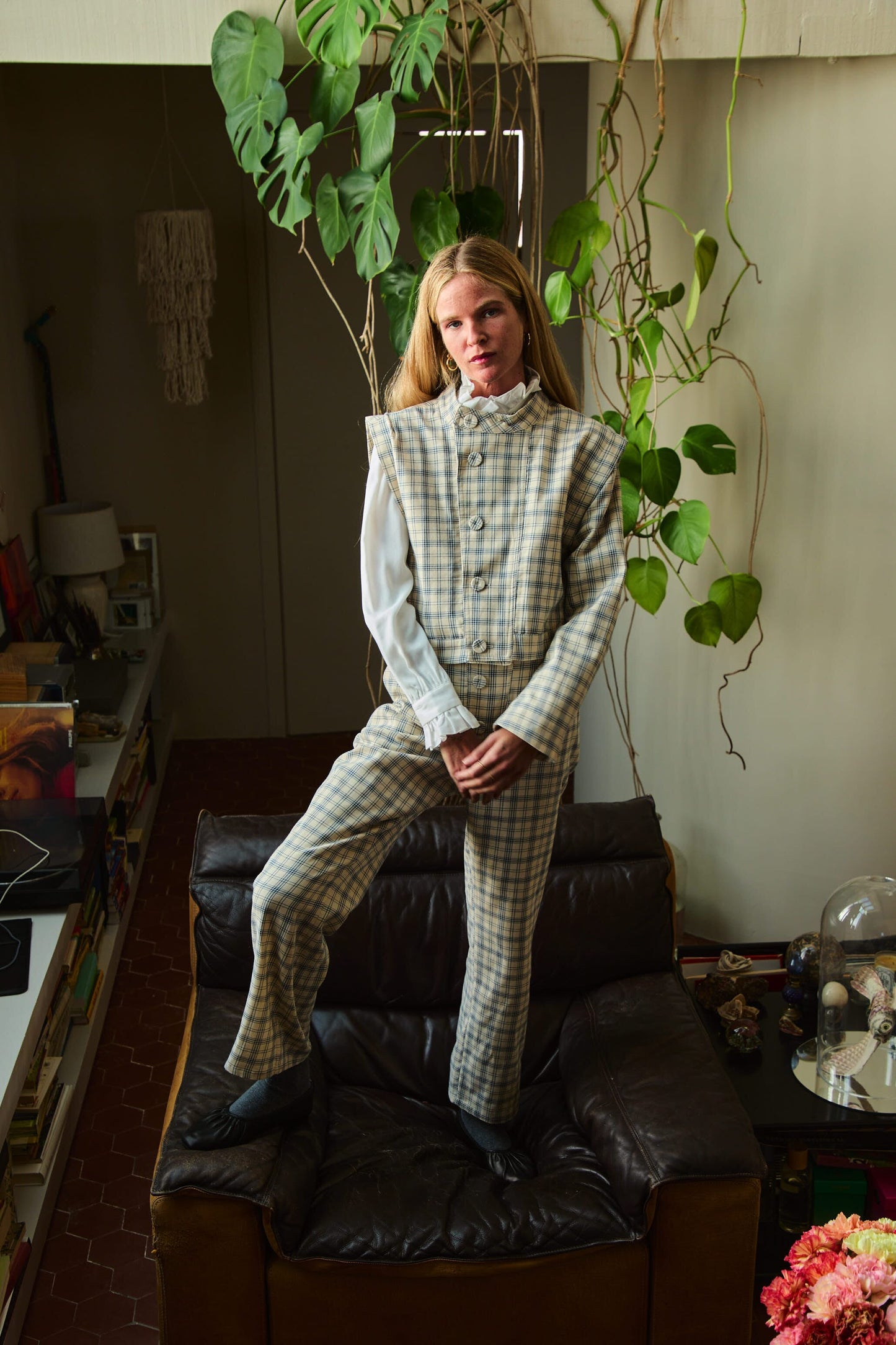 Mono Latido Cuadros Azul Jumpsuits IPA BRAND 