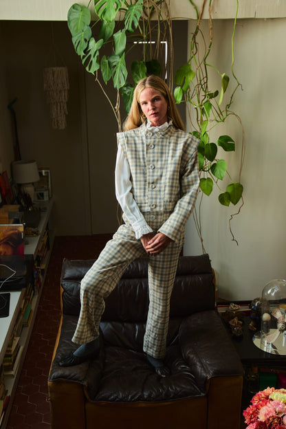 Mono Latido Cuadros Azul Jumpsuits IPA BRAND 