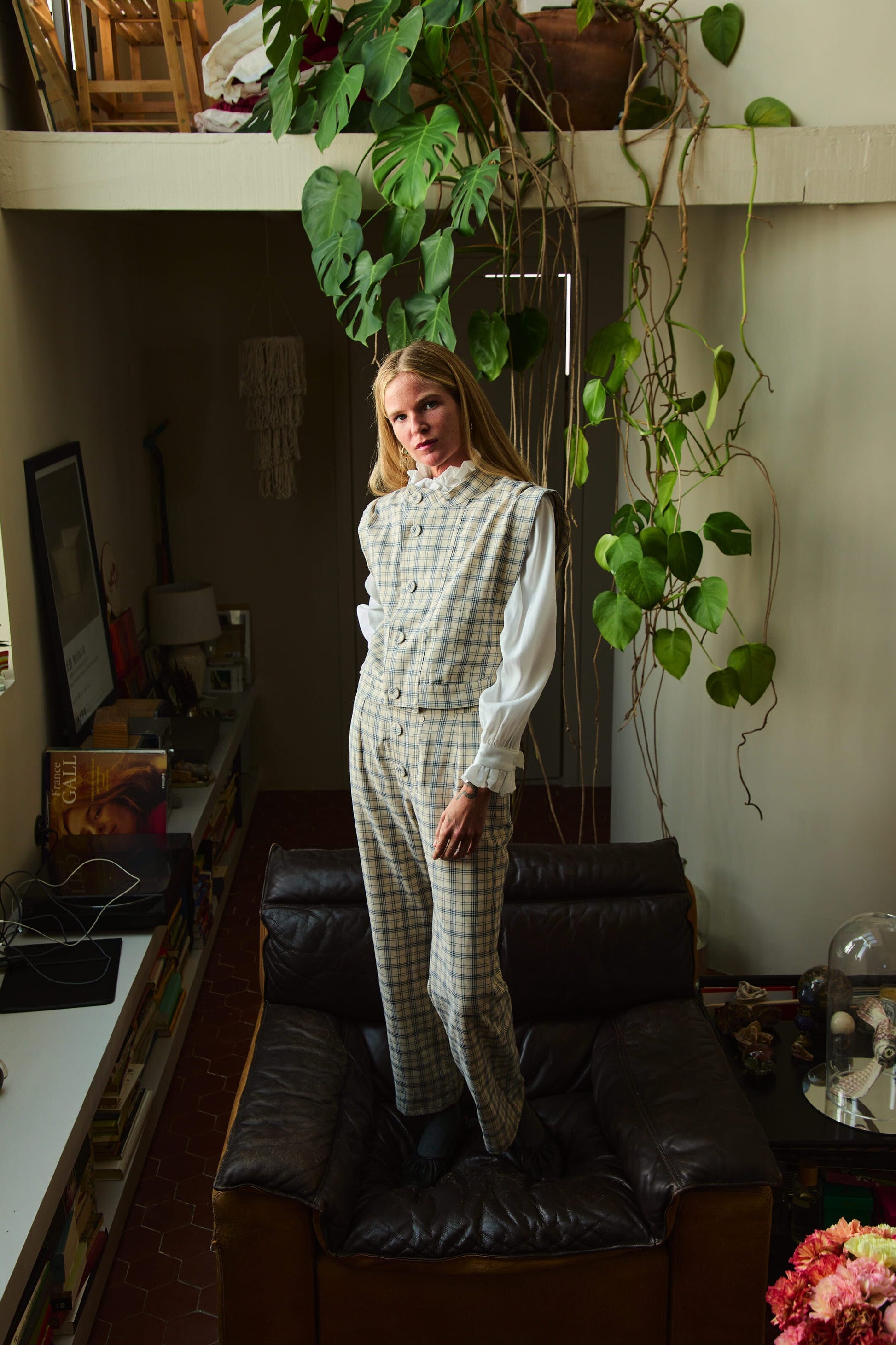 Mono Latido Cuadros Azul Jumpsuits IPA BRAND 