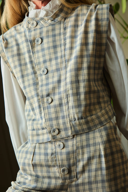 Mono Latido Cuadros Azul Jumpsuits IPA BRAND 