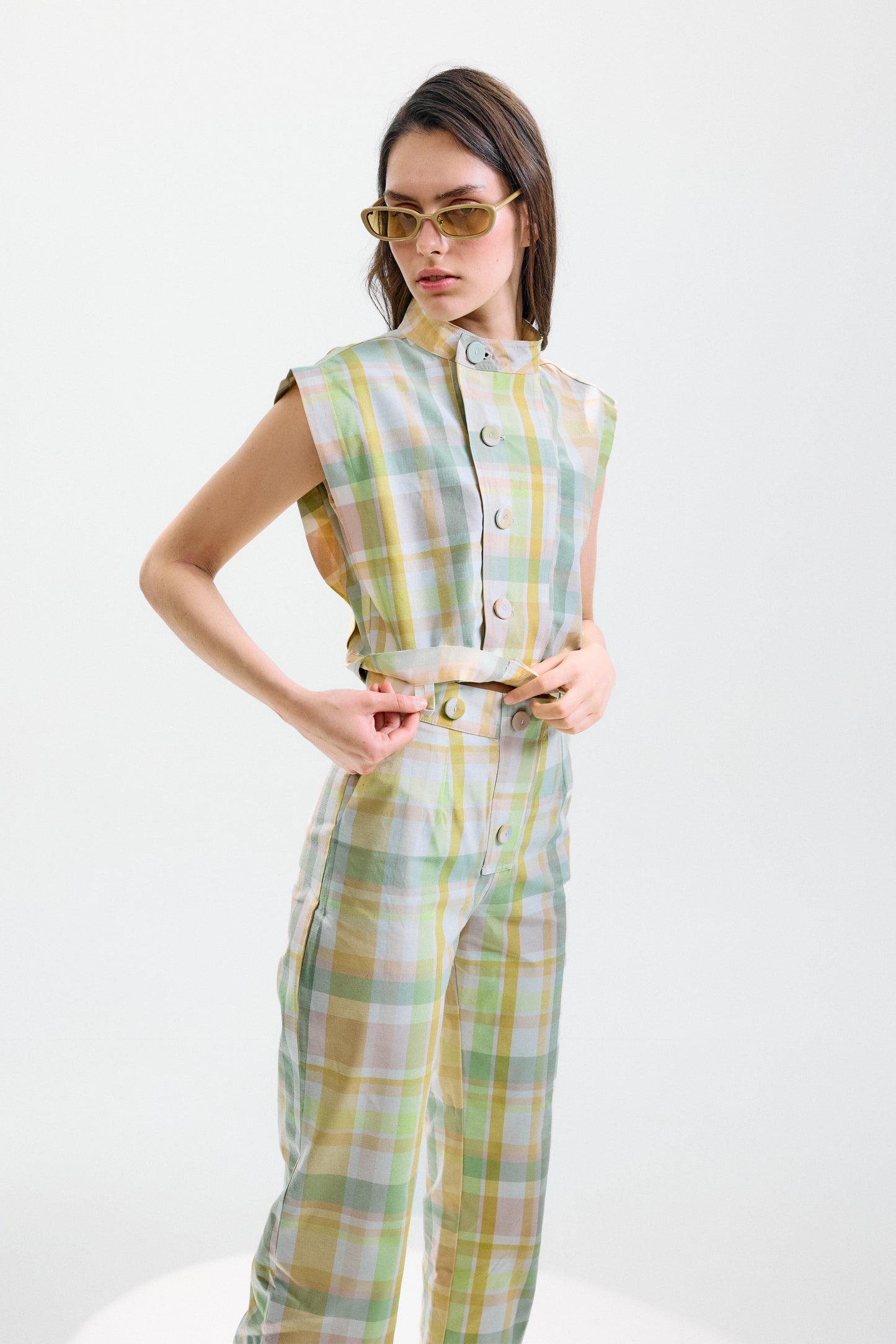 Mono Radici Cuadros Pastel Jumpsuits IPA BRAND 