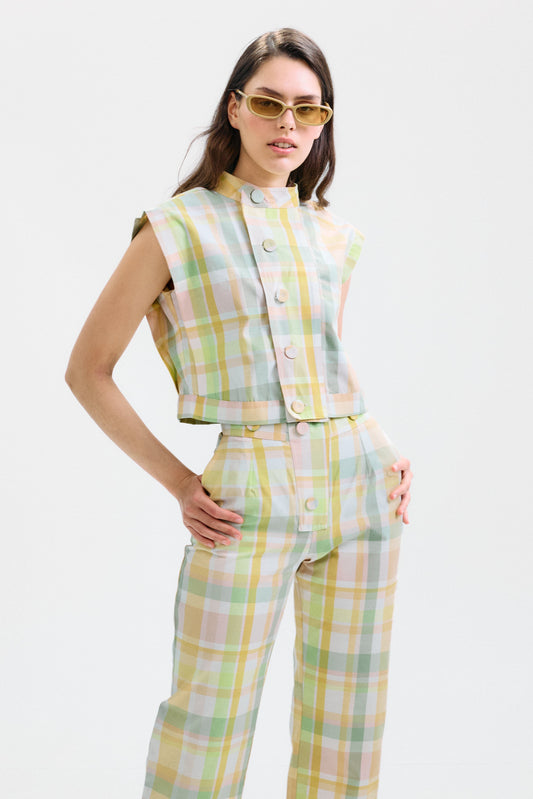 Mono Radici Cuadros Pastel Jumpsuits IPA BRAND 