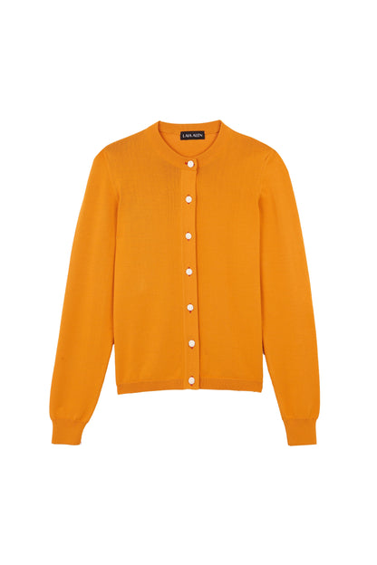 Montse Cardigan Orange Sweaters Laia Alen 
