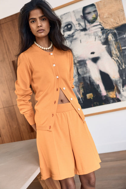 Montse Cardigan Orange Sweaters Laia Alen 