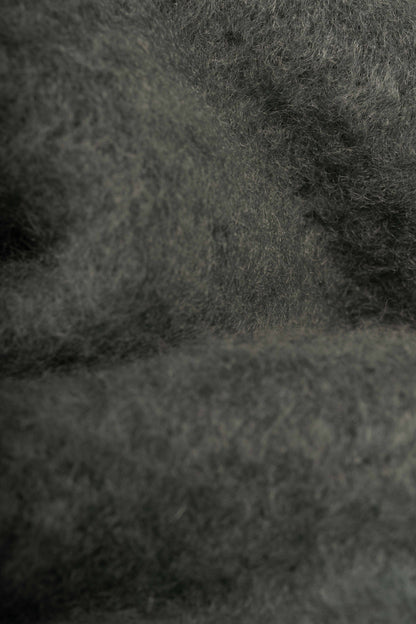 Moss Green Mohair Blanket Accessories ELEVAA 