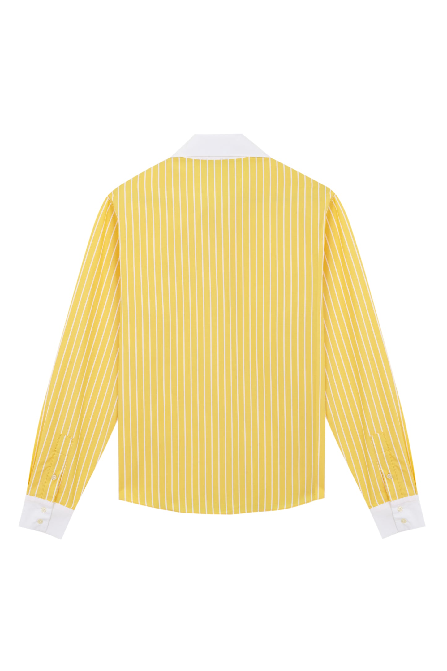 CAMISA AMARILLA RAYAS BLANCAS