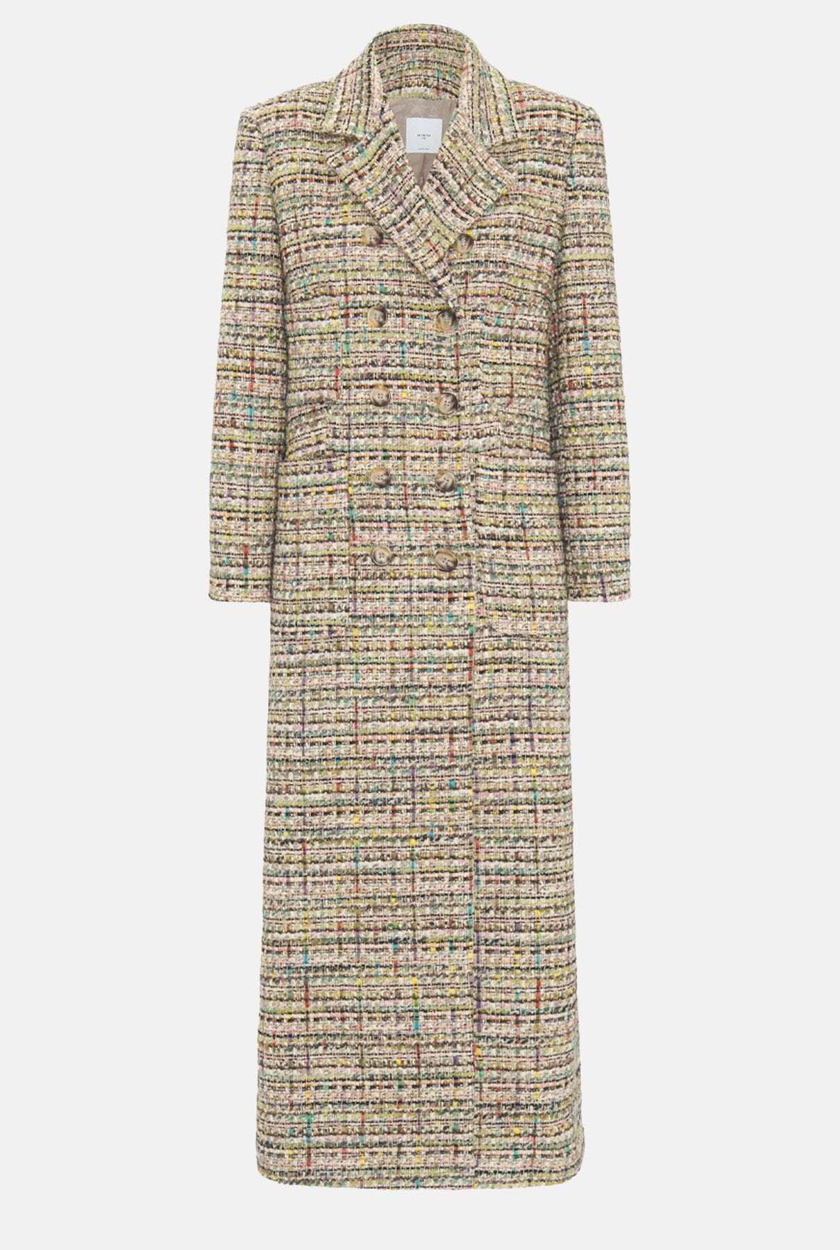 Multicolor artisanal tweed coat Coats Mirto 