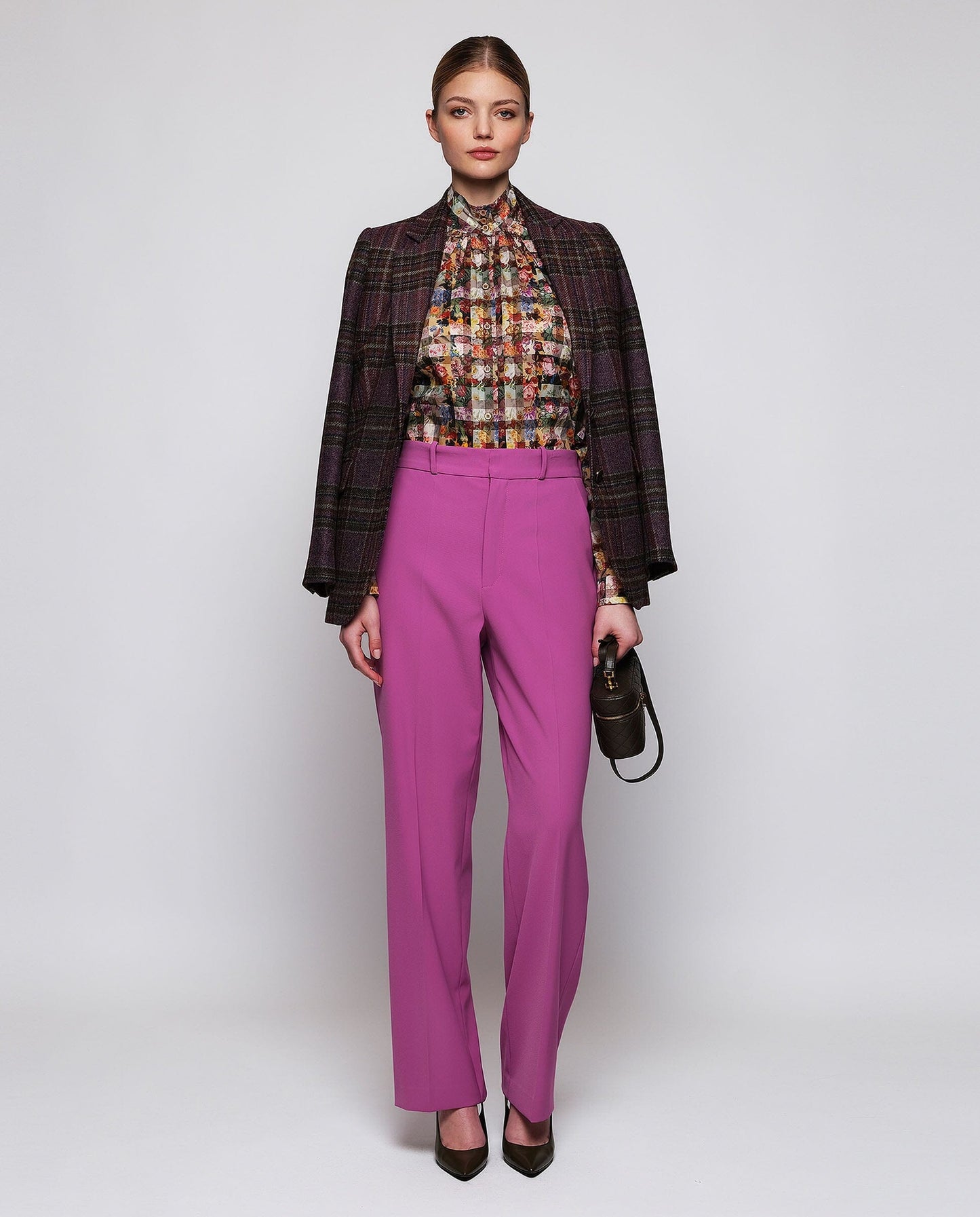 Multicolor floral cotton shirt Shirts & blouses Mirto 