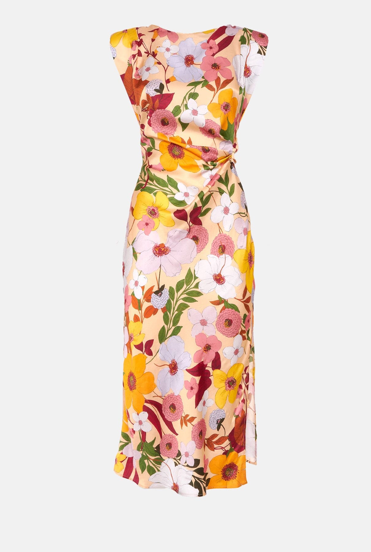 Multicolor floral print fluid dress Dresses Mirto 