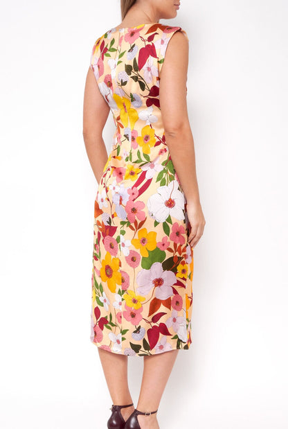 Multicolor floral print fluid dress Dresses Mirto 