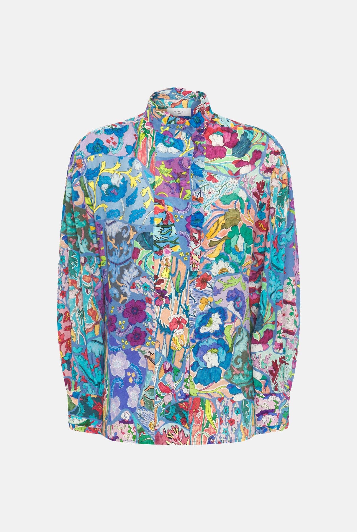 Multicolor print silk blend blouse Shirts & blouses Mirto 