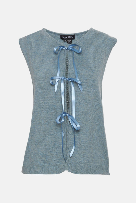 Mumi bow vest - Sky Blue Vests Laia Alen 