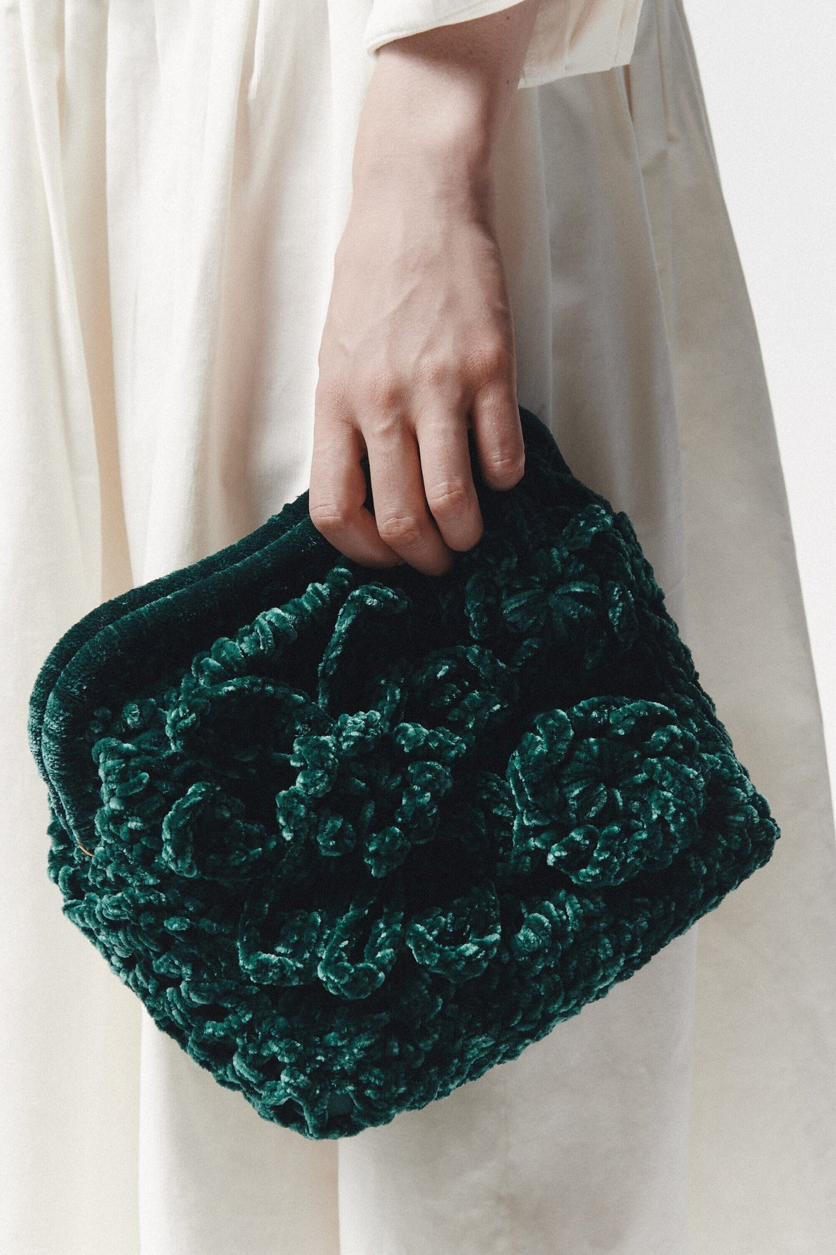 Musgo Green Clutch Hand bags SOY FASCINANTE 