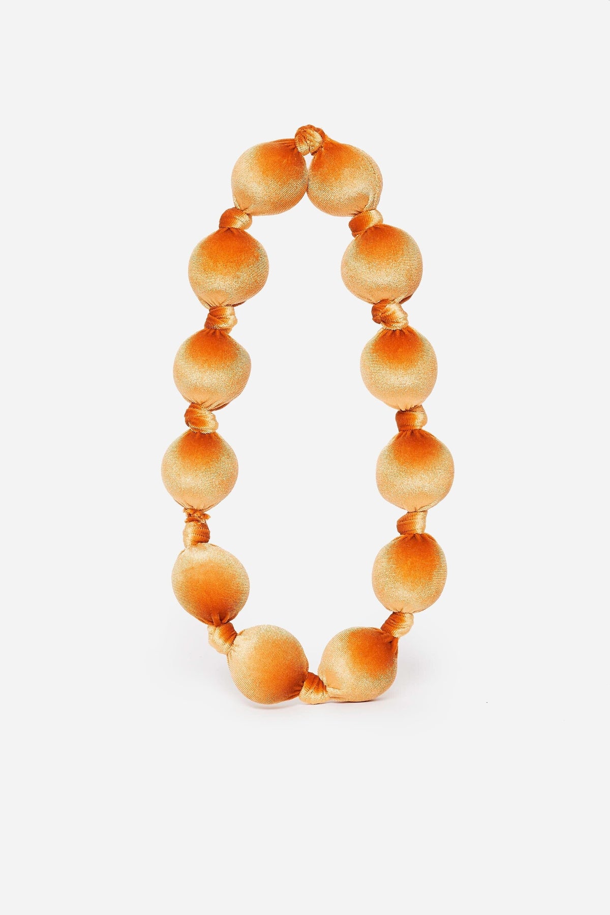 Mustard Velvet Necklace Necklaces SOY FASCINANTE 