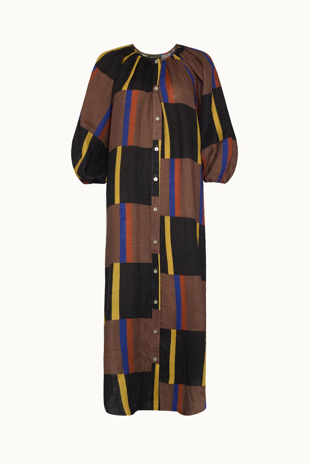 Nácar Brown Dress Dresses Maràvic 