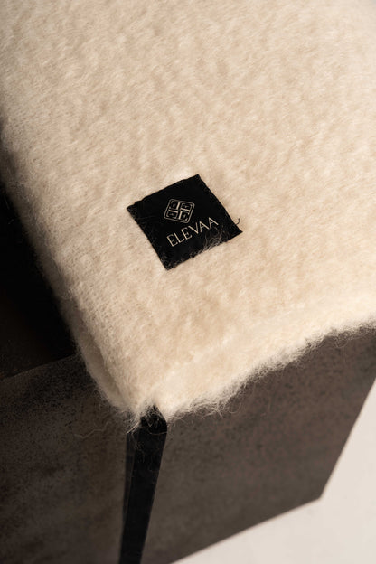 Natural Beige Mohair Balaclava Hats ELEVAA 