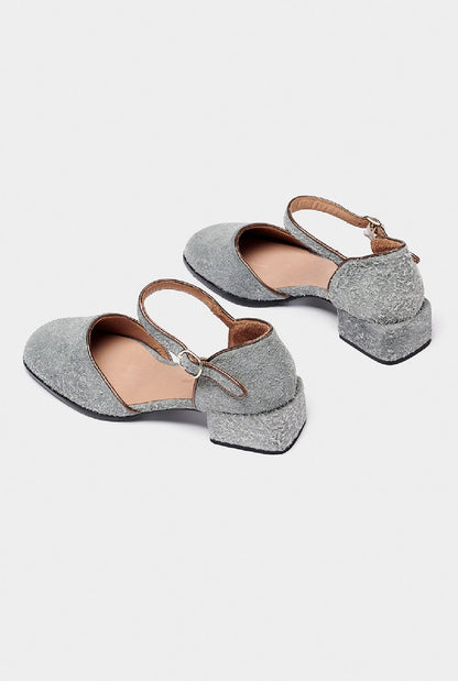 Nesla Grey Heels Naguisa 