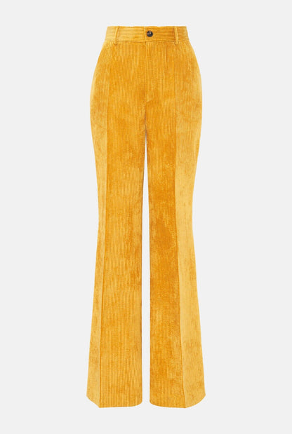 Ochre corduroy trousers Trousers Mirto 