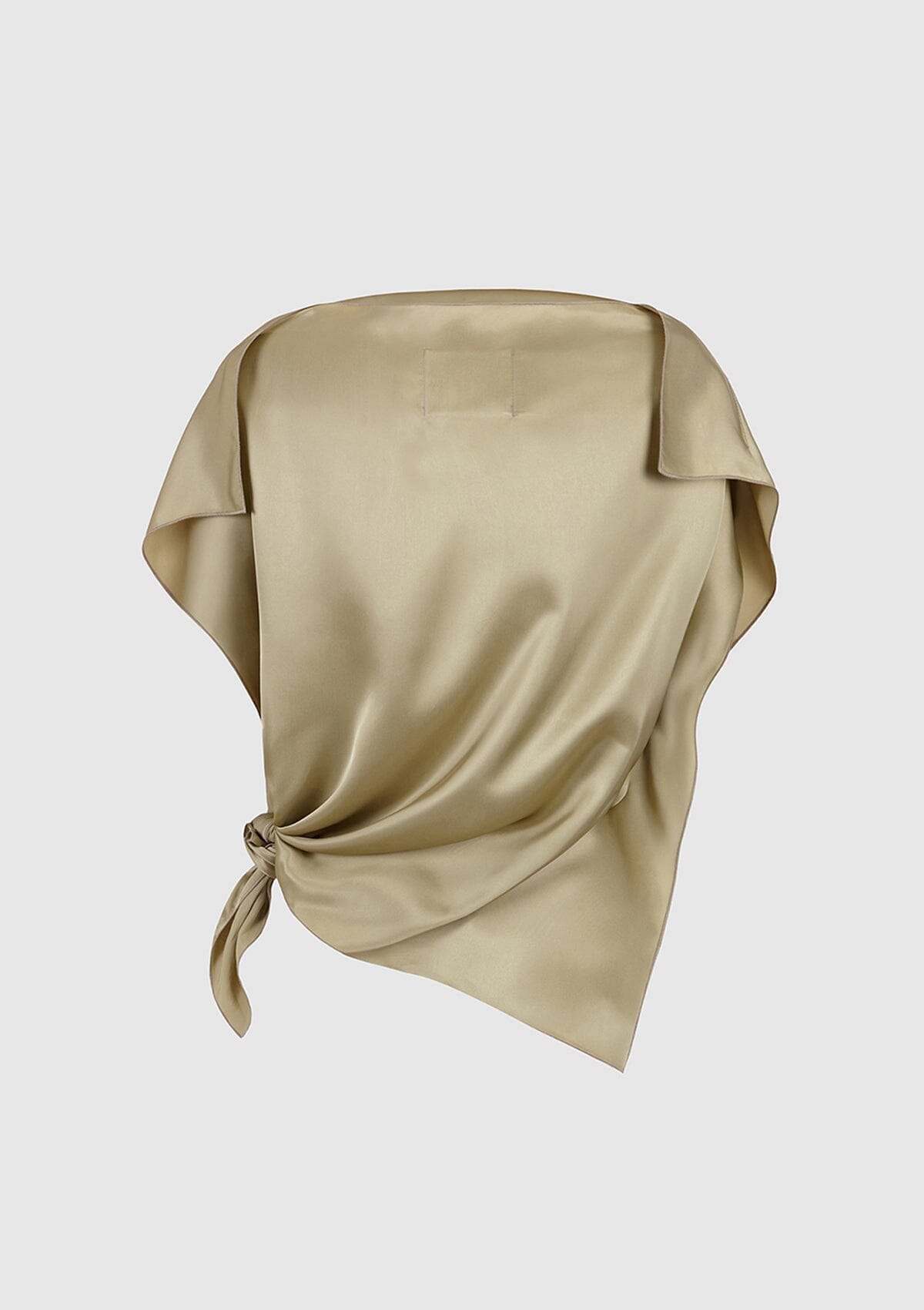 Olive green viscose 'pañoleta' top Tops and Blouses Boscoier 