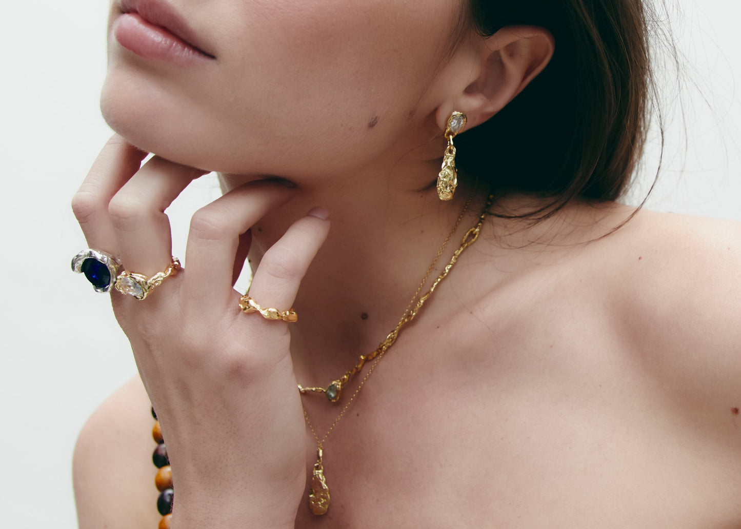 Ombra Earrings Gold Earrings Albert Coll 