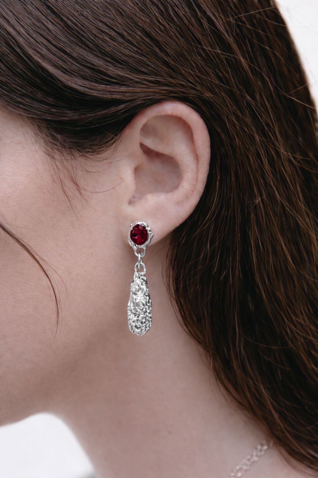 Ombra Earrings Silver Earrings Albert Coll 