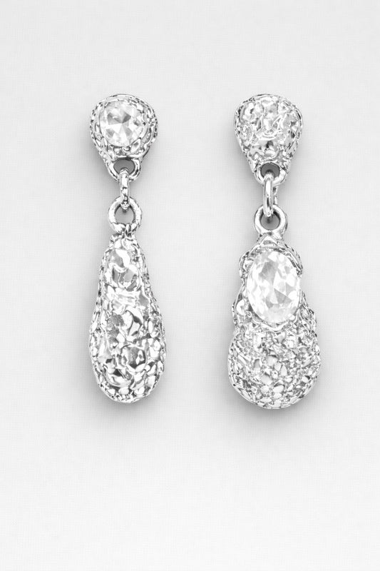 Ombra Earrings Silver Earrings Albert Coll 
