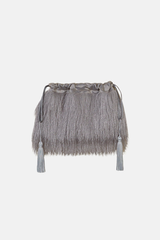 Omi Fringes Ash Grey Mini bags Laia Alen 