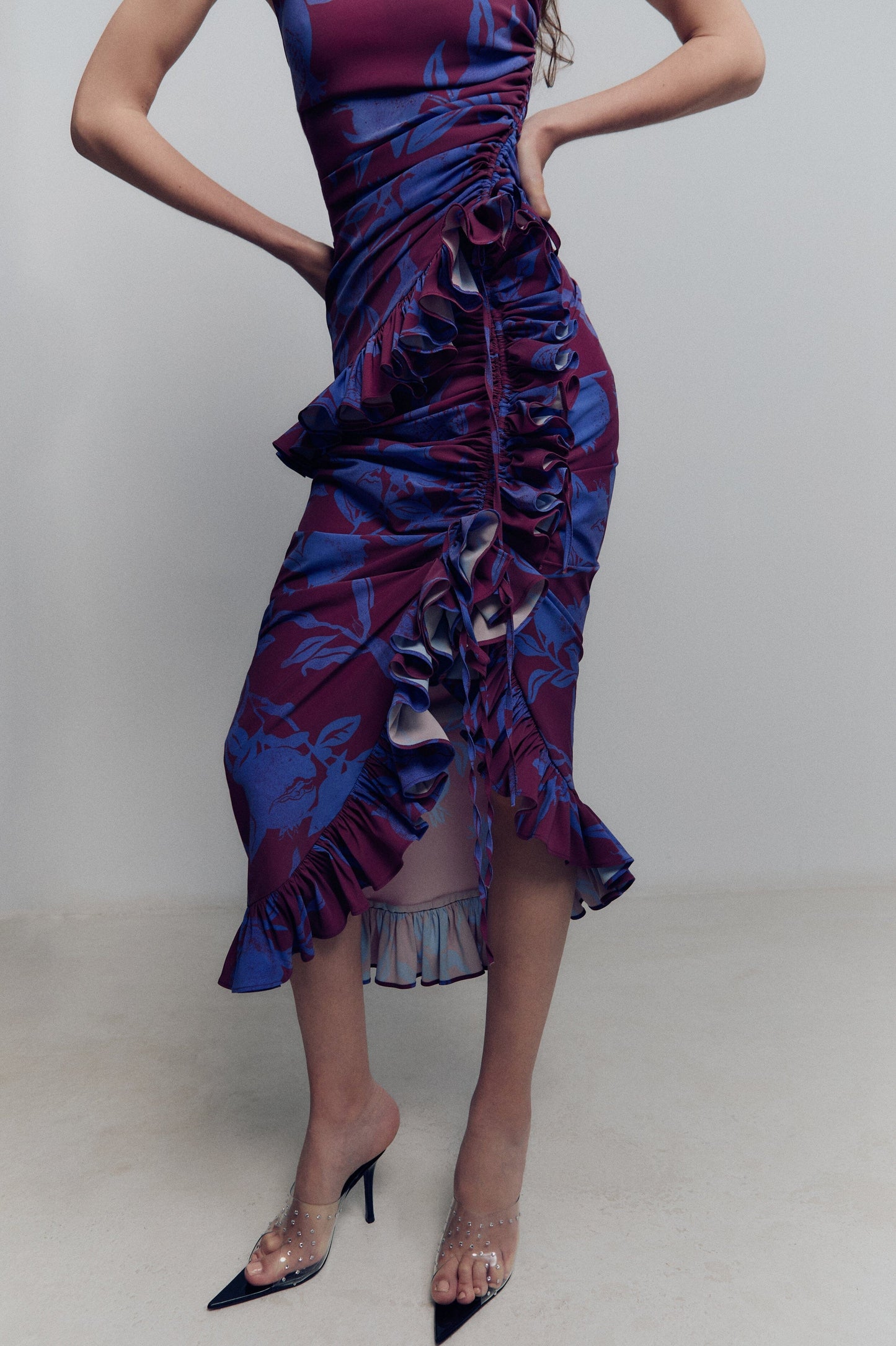 One Side Ruffle Skirt Skirts Juan Vidal 