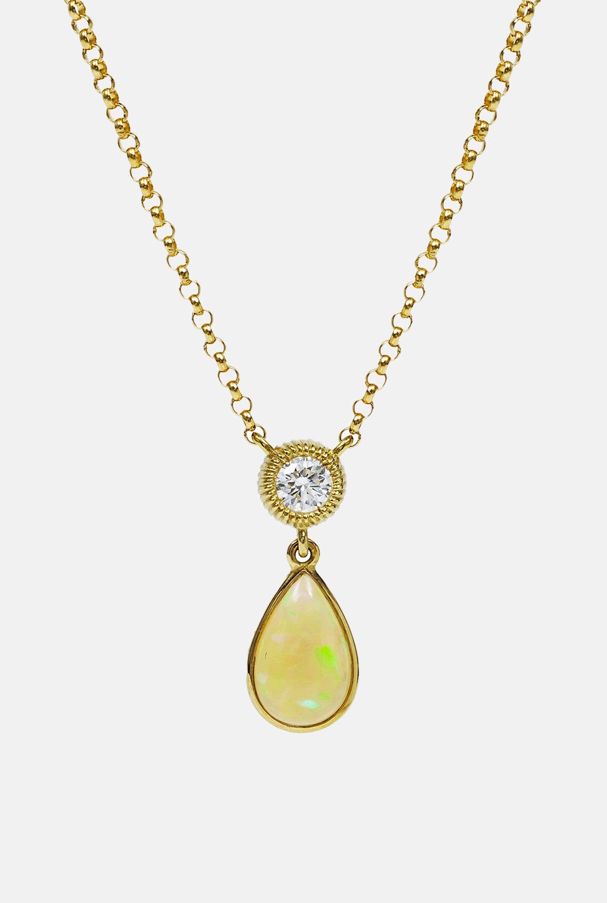 Opal Pendant M Necklaces Leandra Studio 