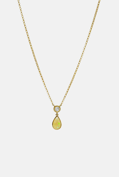 Opal Pendant M Necklaces Leandra Studio 