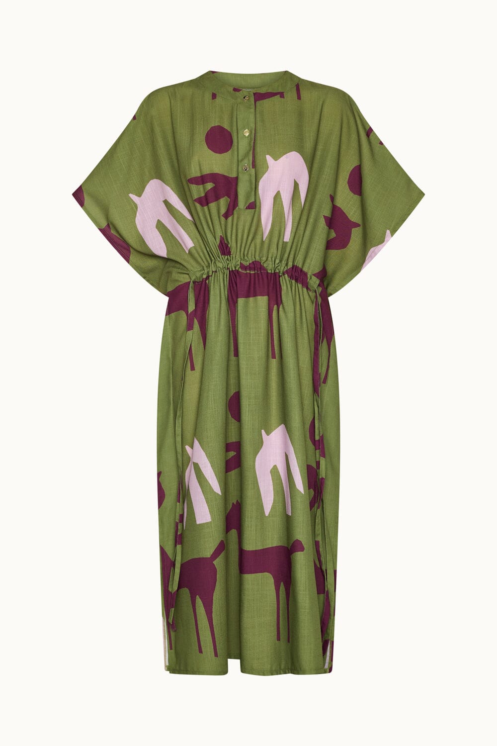 Orchie Green Kaftan Robe Maràvic 