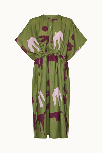 Orchie Green Kaftan Robe Maràvic 