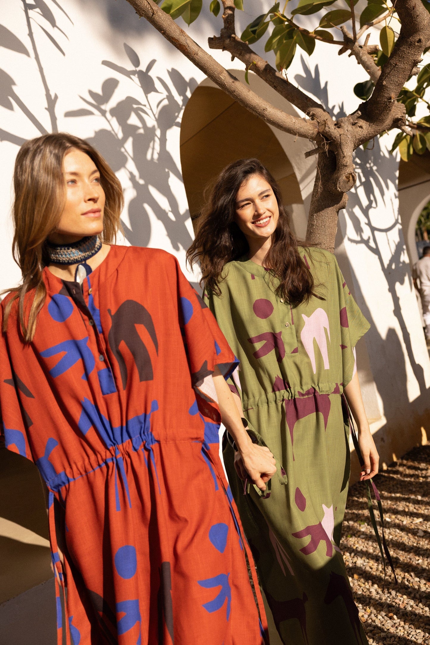 Orchie Green Kaftan Robe Maràvic 
