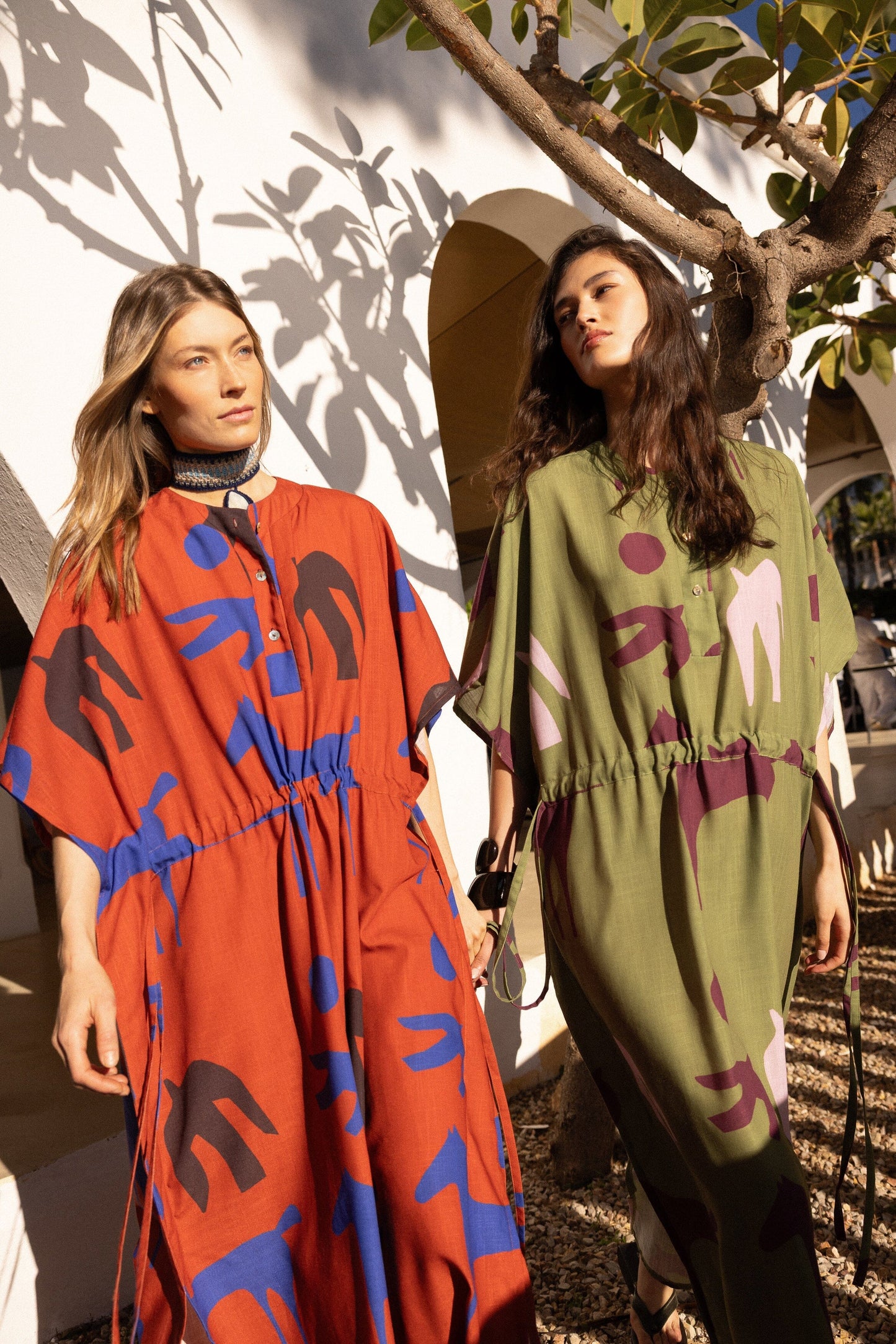 Orchie Green Kaftan Robe Maràvic 