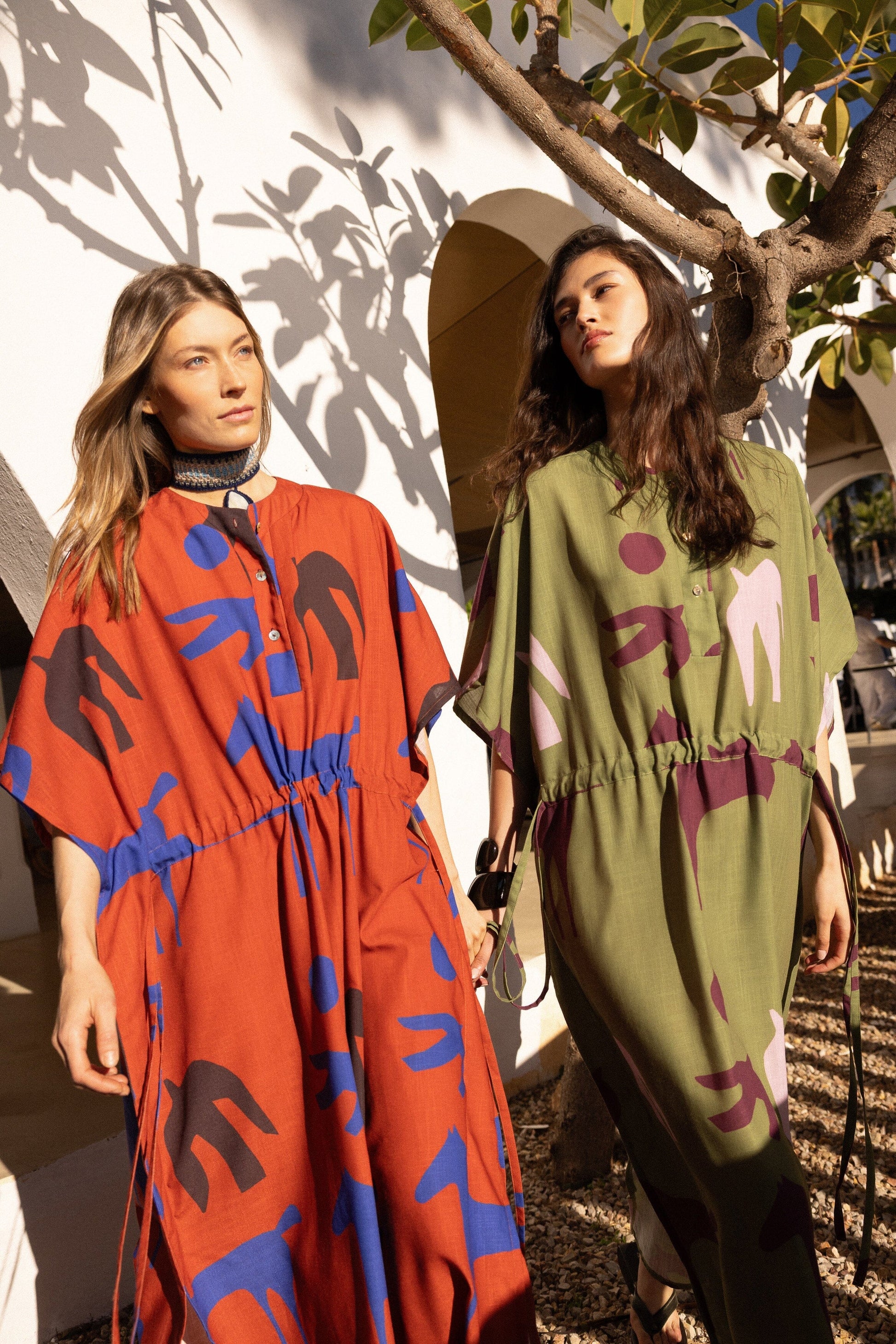 Orchie Green Kaftan Robe Maràvic 
