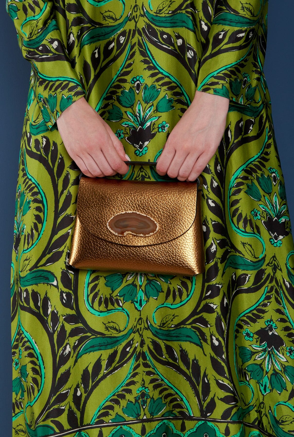 Ori Bag - Dorado Ágata Marrón Hand bags Ecue 