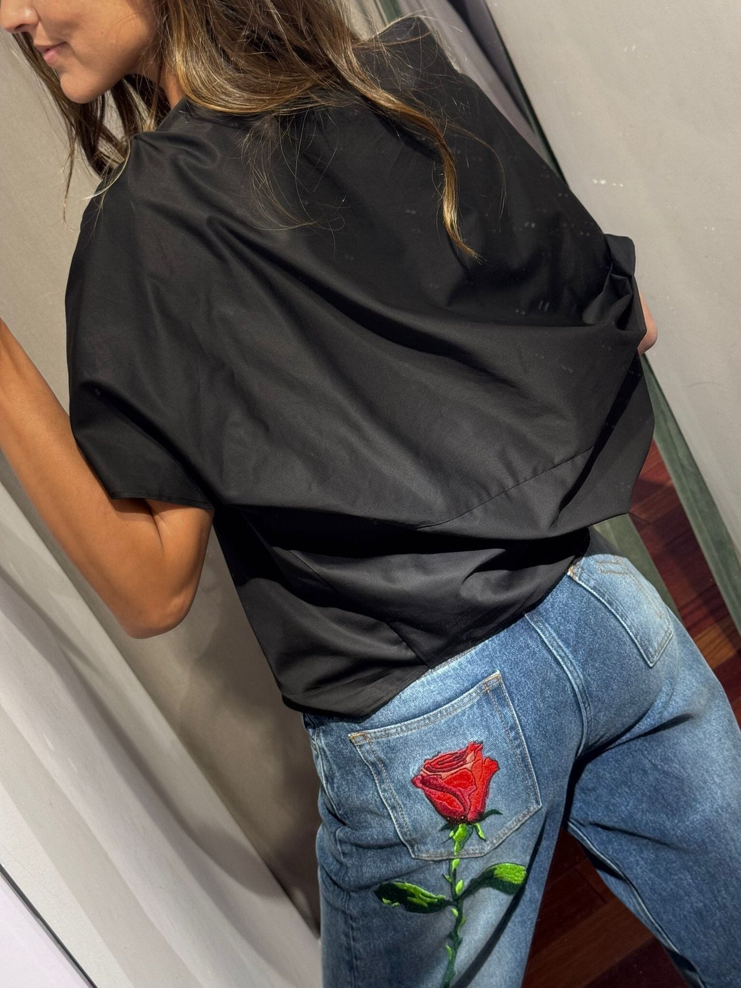 Origami Shirt Negra Shirts & Tops Iki Essentials 